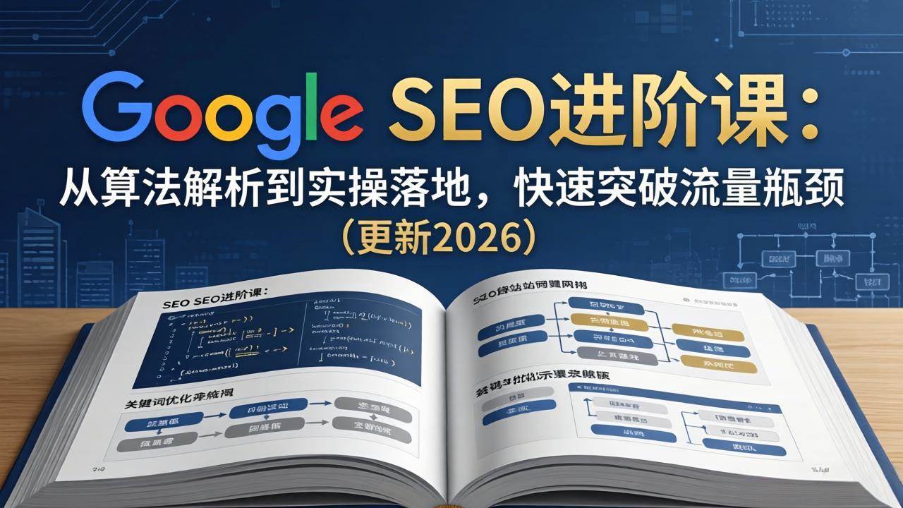 （18048期）Google SEO进阶课：从算法解析到实操落地，快速突破流量瓶颈（更新2026）-余宽网创
