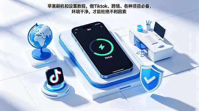 （18558期）苹果刷机和设置教程，做Tiktok、跨境、各种项目必备，环境干净，才能杜绝不利因素-余宽网创