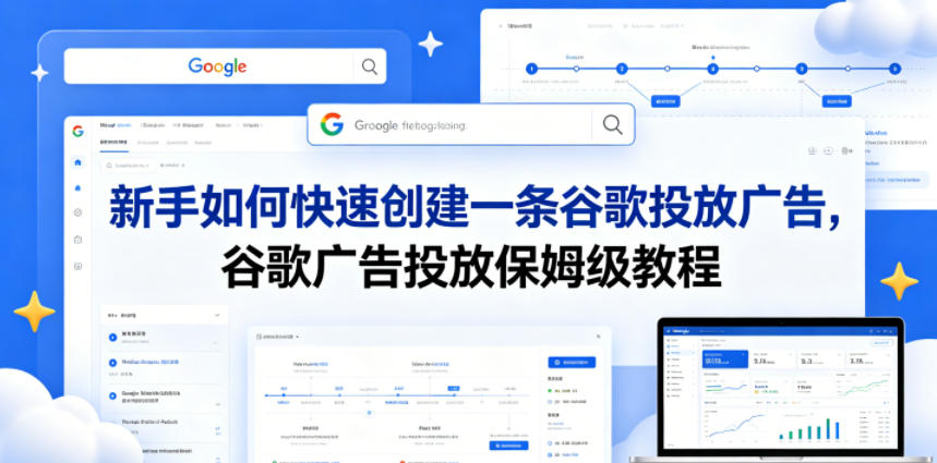新手如何快速创建一条谷歌投放广告,谷歌广告投放保姆级教程-余宽网创