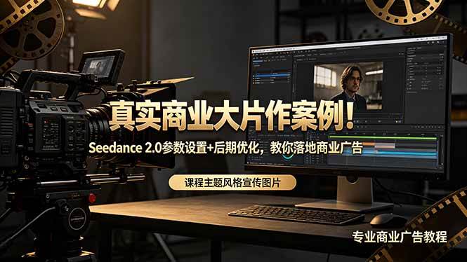 (18484期)真实商业大片作案例!Seedance 2.0参数设置+后期优化,教你落地商业广告-余宽网创