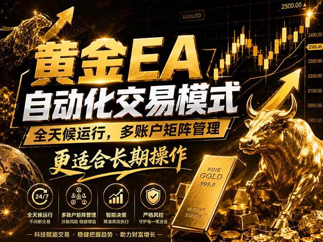 （18509期）黄金EA量化：多窗口矩阵稳定运行，系统自动执行，收益空间持续放大-余宽网创