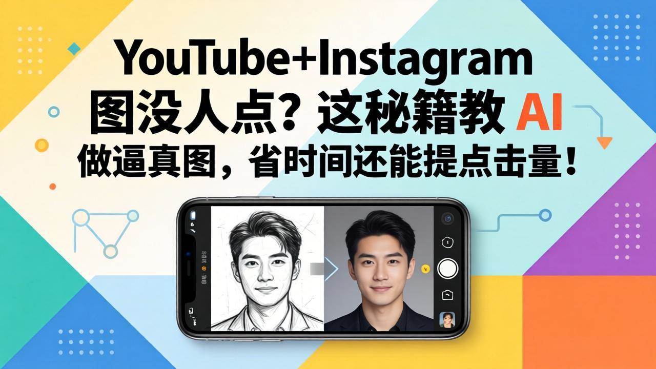 （17911期）YouTube+Instagram 图没人点？这秘籍教 AI 做逼真图，省时间还能提点击量-余宽网创