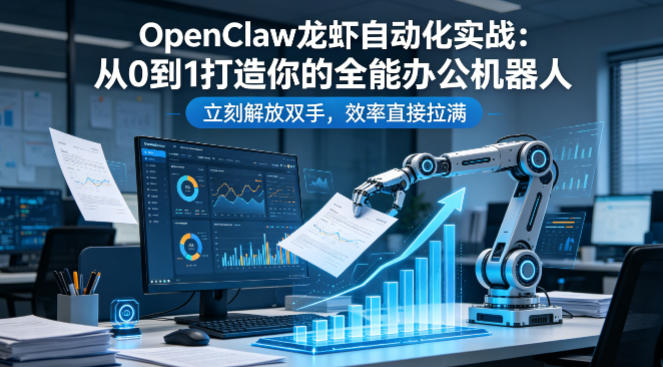 OpenClaw龙虾自动化实战：从0到1打造你的全能办公机器人，立刻解放双手，效率直接拉满-余宽网创