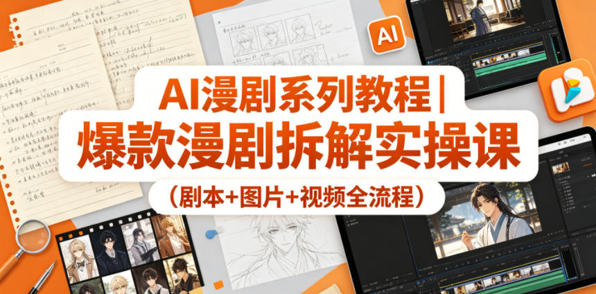 AI漫剧系列教程|爆款漫剧拆解实操课(剧本+图片+视频全流程) AI漫剧系列教程|爆款漫剧拆解实操课(剧本+图片+视频全流程)