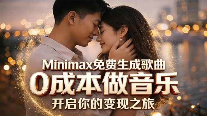 (18401期)Minimax免费生成歌曲实测!0成本做音乐,说唱流行Lofi一键生成-余宽网创