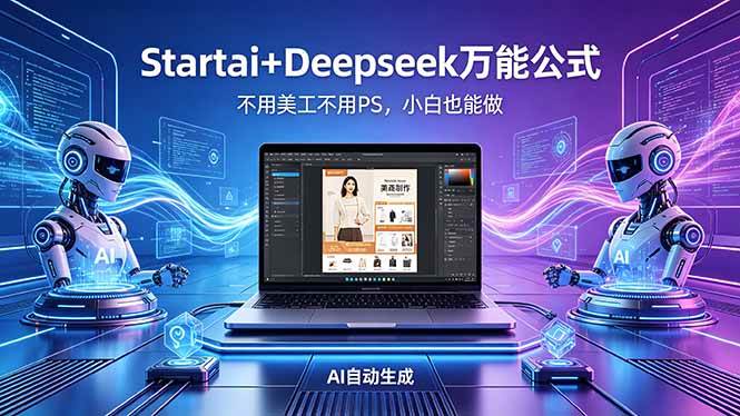 (18341期)AI自动做电商详情页:Startai+Deepseek万能公式,不用美工不用PS,小白也能做-余宽网创