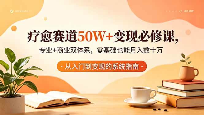 （18523期）疗愈赛道50W+变现必修课，专业+商业双体系，零基础也能月入数十万-余宽网创